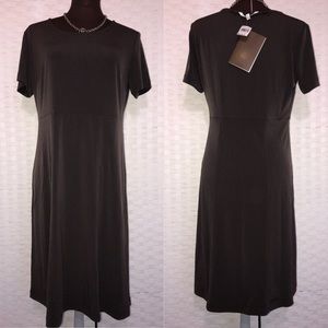 Tilley brown t shirt dress Sz M NWT